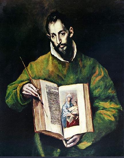 El Greco Lukas als Maler oil painting picture